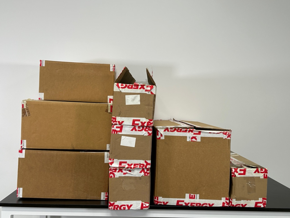 Image of Lot Of Unused Heat Exchange Components